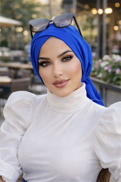 Saks Mavi Çapraz Bone