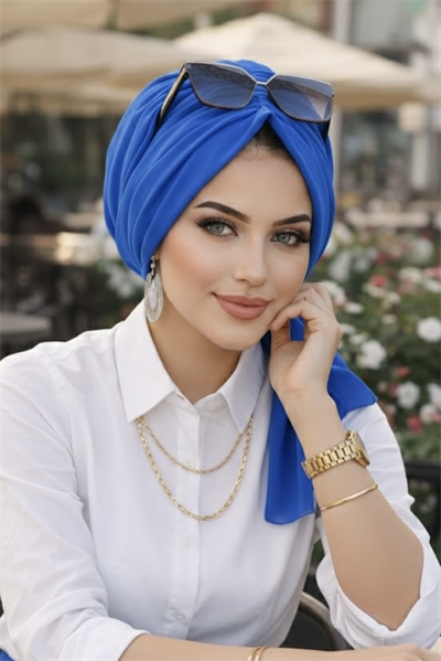 Saks Mavi Tokalı Bone