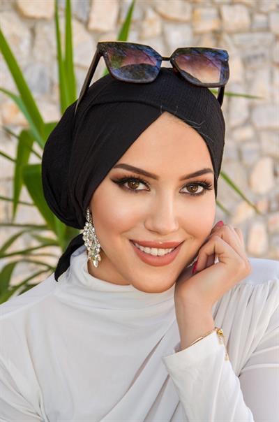 Siyah Çapraz Deniz - Havuz Bonesi