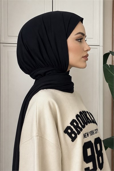 Siyah Çıtçıtlı Şal