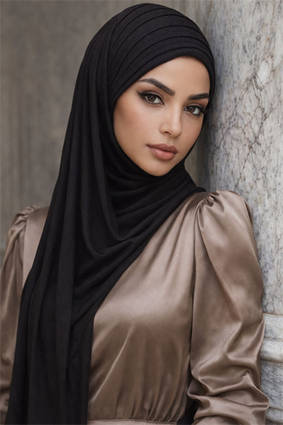 Siyah Piliseli Bone Hazır Şal