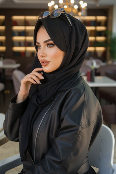 Siyah Şapkalı Şal