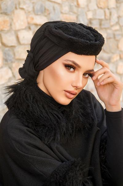 Siyah Tokalı Şapka Bone