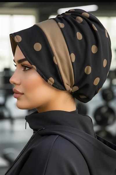 Siyah Vizon Bantlı Şapka Bone