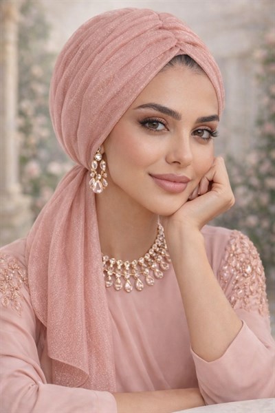 Soft Işıltılı Abiye Tokalı Bone