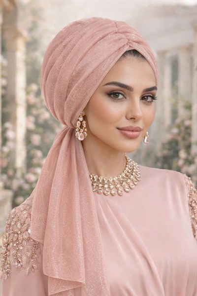 Soft Işıltılı Abiye Tokalı Bone