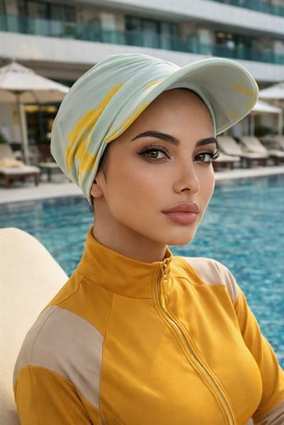 Soft Mavi Hardal Havuz - Deniz Şapkası / Mayo Üstüne Kullanılabilir