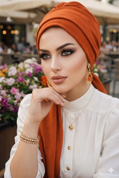 Taba Krınkıl Atkılı Tesettür Bone