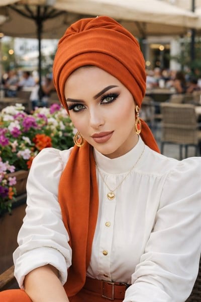 Taba Krınkıl Atkılı Tesettür Bone