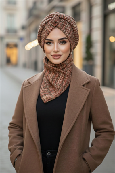 Taba Triko Kışlık Burgu Bone Ve Etol Takım