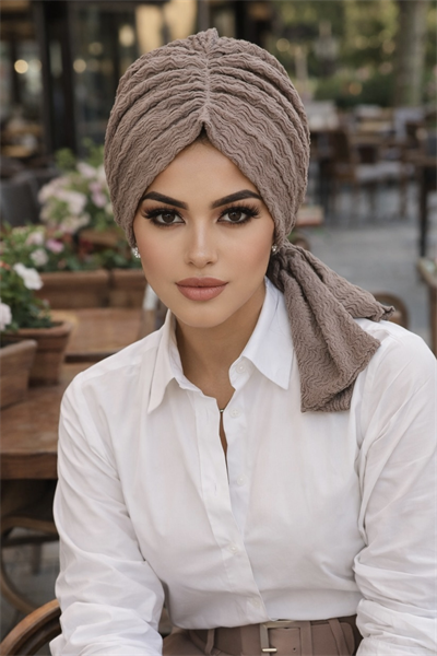 Taş Rengi Tokalı Bone