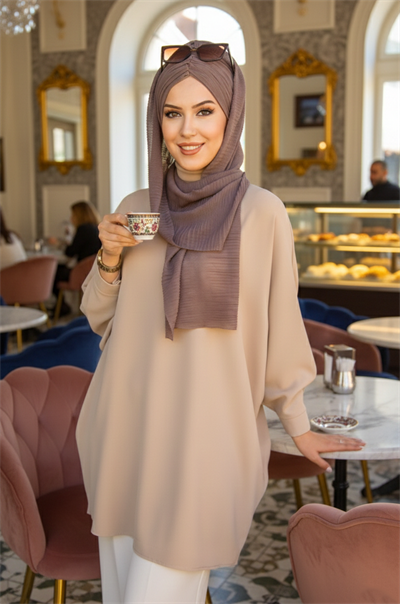 Vizon Kelebek Bone Şal