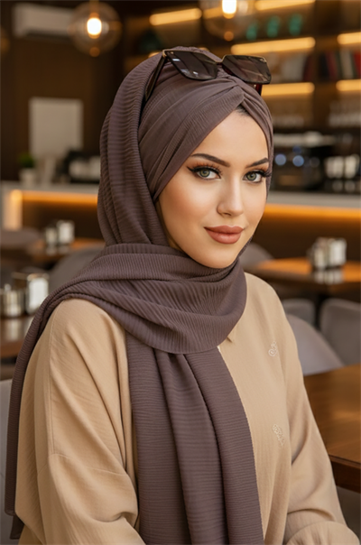 Vizon Kelebek Bone Şal