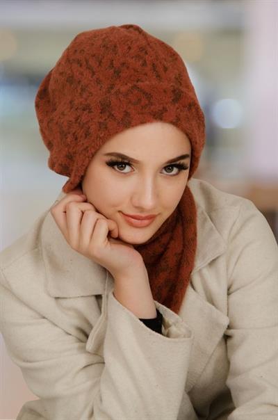 Taba Siyah Yumoş Tesettür Bere Ve Etol Takım