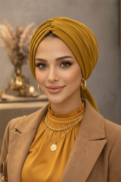 Yağ Yeşili Tokalı Bone