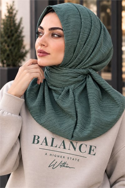 Yeşil Tonları Spor Tesettür Bone - Günlük ve Antrenman , Deniz ve Havuz Kullanımına Uygun Hazır Eşarp Bone- Athletic Hijab