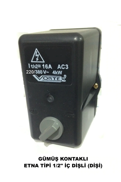 1-8 BAR HİDROFOR POMPA BASINÇ ŞALTERİ 16A 1/2