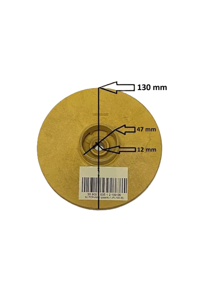 1 Hp Jet Santrifüj Su Pompa Noril Fan - Su Pervanesi - Çap 130mm Delik 10mm