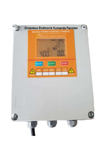 VBT 550 1-5.5 HP Arası Trifaze Paket Hidrofor LCD Ekranlı Elektronik Koruma Kontrol Panosu