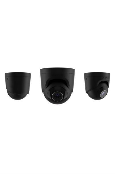 AJAX TurretCam (5 Mp/2.8 mm) Kablolu AI Destekli Güvenlik IP Kamerası Siyah 