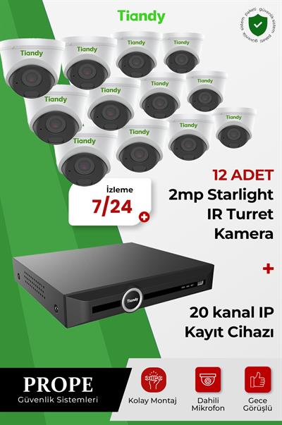 TIANDY PGI00012C01IP-I-TIA12ST  12 Kameralı Ip Sistem Paketi