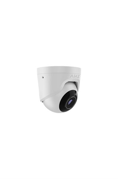 AJAX TurretCam (8 Mp/4 mm) Kablolu AI Destekli Güvenlik IP Kamerası Beyaz