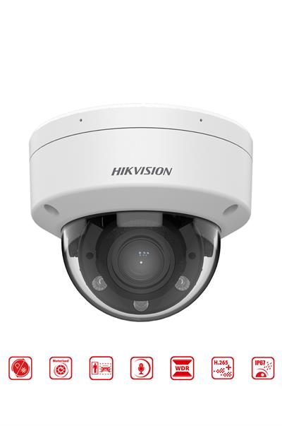 HIKVISION DS-2CD1743G2-LIZSU - 4MP Smart Hybrit Light Motorize Varifokal Lensli Dome Kamera  WDR