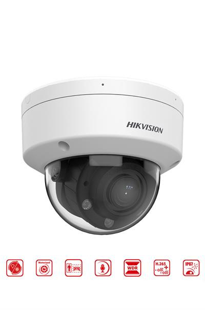 HIKVISION DS-2CD1743G2-LIZSU - 4MP Smart Hybrit Light Motorize Varifokal Lensli Dome Kamera  WDR