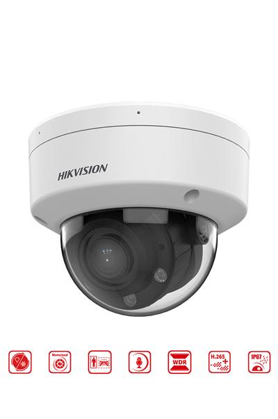 HIKVISION DS-2CD1743G2-LIZSU - 4MP Smart Hybrit Light Motorize Varifokal Lensli Dome Kamera  WDR