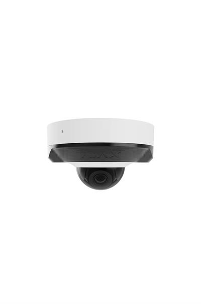 AJAX DomeCam Mini (8 Mp/2.8 mm) Kablolu AI destekli güvenlik IP kamerası  Beyaz