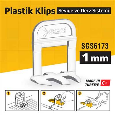 1 MM DERZ SEVİYE TESPİT KLİPSİ (PK/100 ADET)