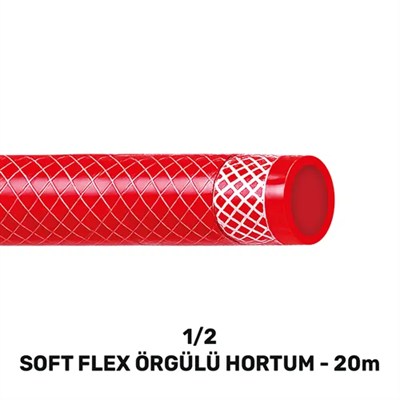 1/2 SOFTFLEX ÖRGÜLÜ HORTUM 20 MT