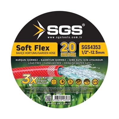 1/2 SOFTFLEX ÖRGÜLÜ HORTUM 20 MT