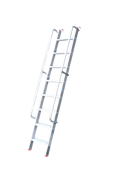 2 Metre Tek Parça Korkuluklu Alüminyum Merdiven – TPKM-2