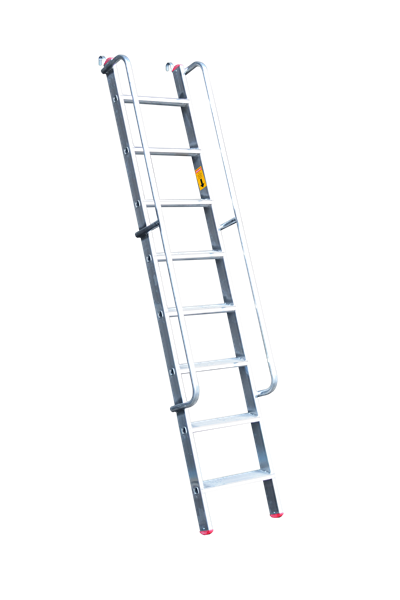 2 Metre Tek Parça Korkuluklu Alüminyum Merdiven – TPKM-2