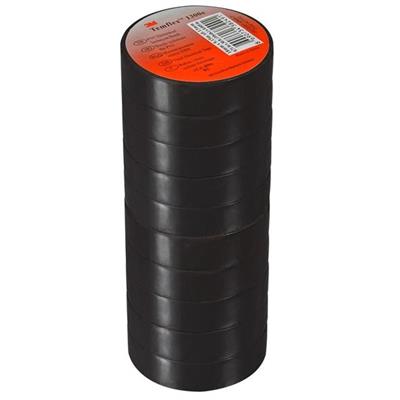 3M Temflex 1300E Siyah 10lu Paket Pvc İzole Bant 0.13x19x0.13Mm