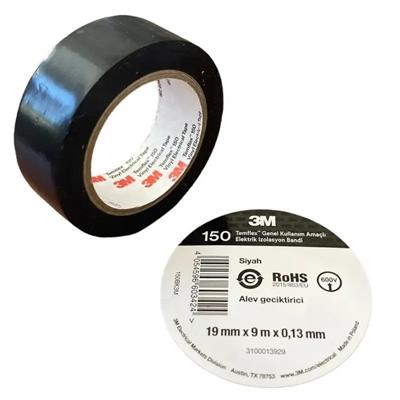 3M Temflex 1300E Pvc Elektrik Izole Bant 0,13 x 18 mm x 9,15 m