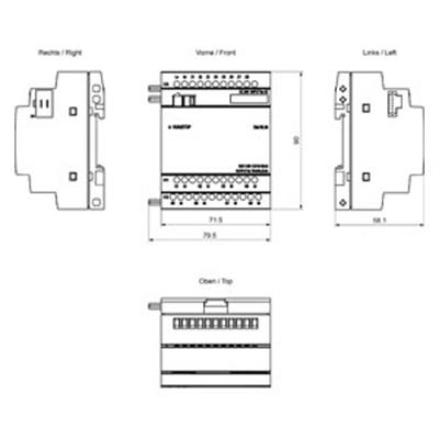 6ED1055-1CB10-0BA2 LOGO! DM16 24 Exp. mod., 4 MW, 8DI/8DO