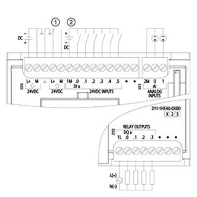 6ES7211-1HE40-0XB0 CPU 1211C, DC/DC/Relay, 6DI/4DO/2AI