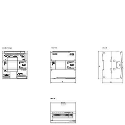 6ES7211-1HE40-0XB0 CPU 1211C, DC/DC/Relay, 6DI/4DO/2AI
