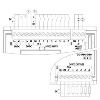 6ES7212-1AE40-0XB0 CPU 1212C ,DC/DC/DC, 8DI/6DO/2AI