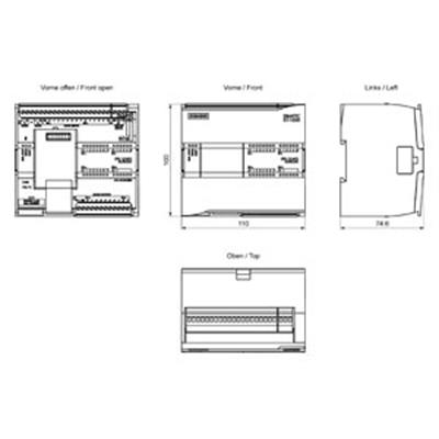 6ES7214-1AF40-0XB0 CPU 1214 FC, DC/DC/DC, 14DI/10DO/2AI