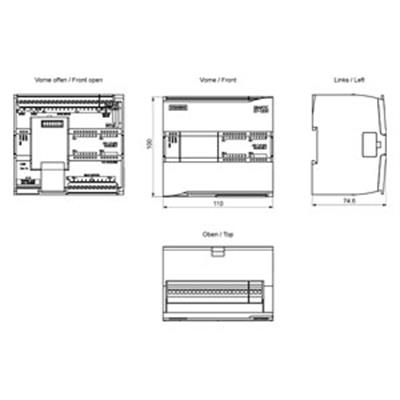 6ES7214-1HF40-0XB0 CPU 1214 FC, DC/DC/Relay, 14DI/10DO/2AI