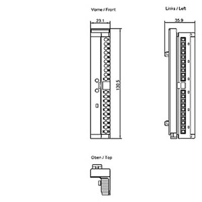 Siemens 6ES7392-1AJ00-0AA0 Sımatıc S7-300 Front Connector 20-Pole