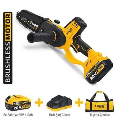 AKÜLÜ AĞAÇ BUDAMA TESTERESİ 200 MM 20 VOLT 1*4.0 AH