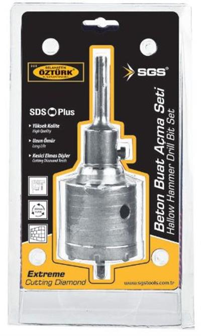 BETON BUAT AÇMA ADAPTÖRLÜ SET 75MM