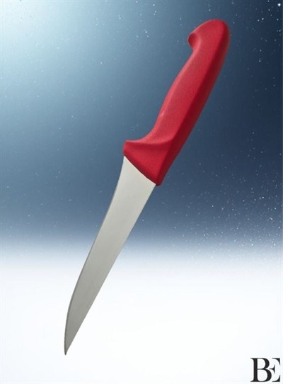 BeKnife Bemiral 14cm No.1 Kemik Sıyırma Bıçağı 10352.14-13 Fibrox Kaymaz Saplı 36mm X 140mm X 3mm Kırmızı