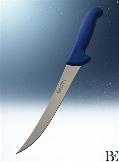 BeKnife Bemiral Bıçak 21 cm Et Açma Doğrama Bıçağı 10154.21 Fibrox Kaymaz Saplı 25mm X 210mm X 2.5mm Mavi