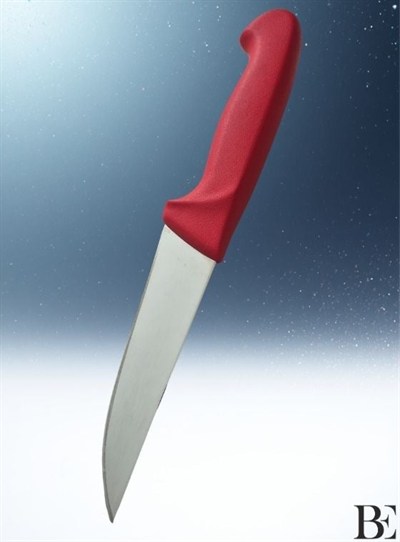 BeKnife Bemiral Bıçak No.0 12 cm 10151.12 Fibrox Kaymaz Saplı Kasap Bıçağı 30mm X 120mm X 2.5mm Kırmızı