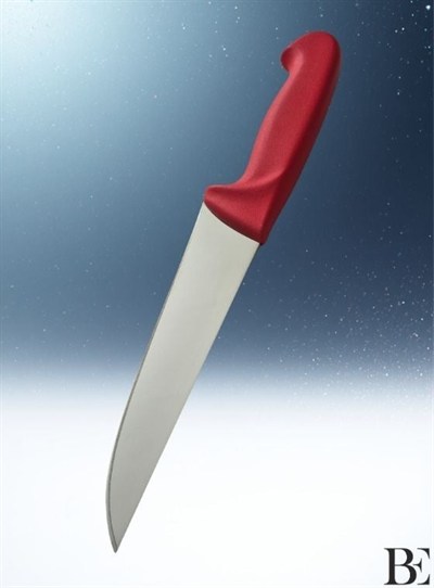 BeKnife Bemiral Bıçak No.3 18 cm 10151.18 Fibrox Kaymaz Saplı Kasap Bıçağı 40mm X 180mm X 3mm Kırmızı